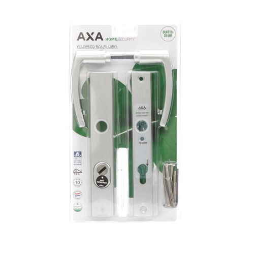 Axa Veiligheidsbeslag Curve Aluminium Kruk 72mm