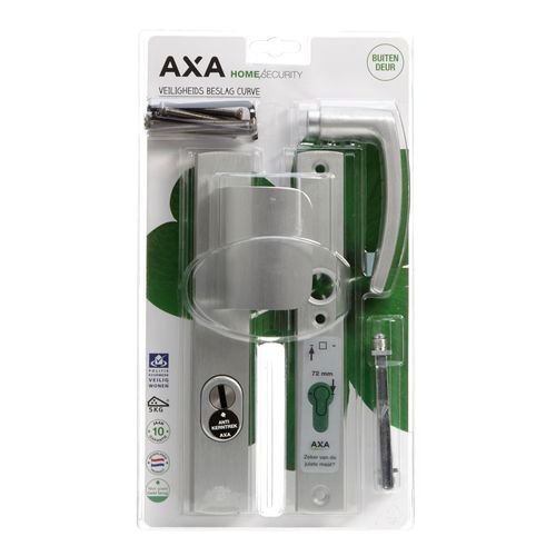 Axa Veiligheidsbeslag Curve Aluminium 72mm